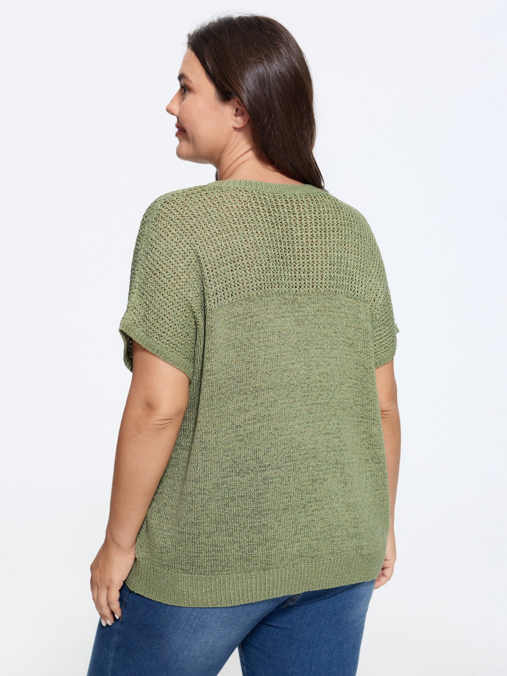 Texture Crew Neck Short Sleeve Pullover