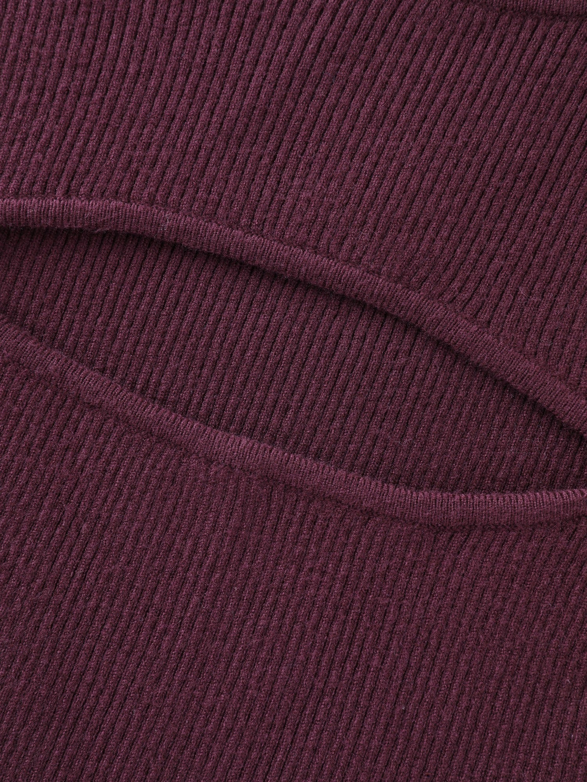 Round Neck Chest Cut Out Fitted Pullover