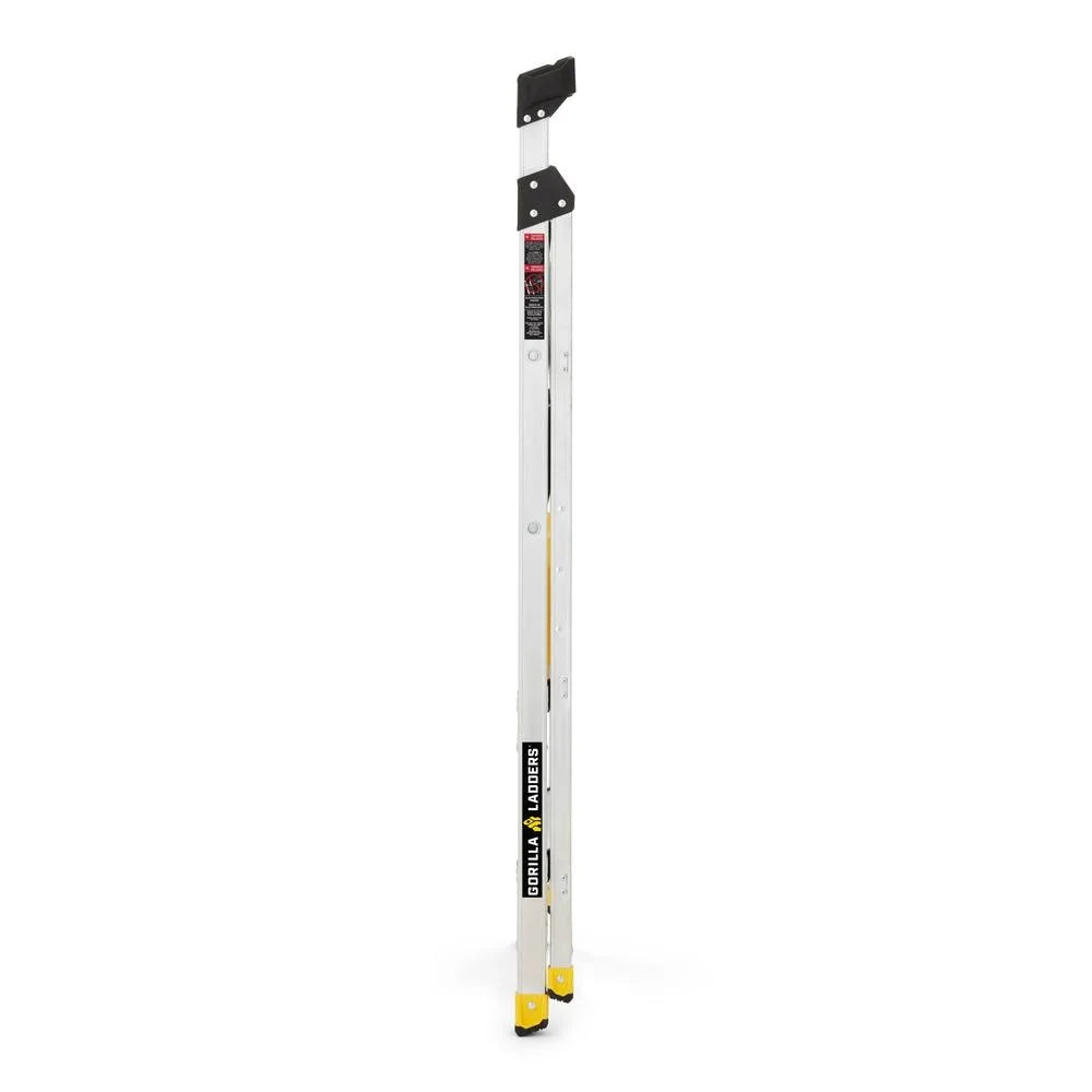 Gorilla Ladders Removable Dual Platform Heavy Duty Ladder with Project Bucket, 5.5 Ft, Aluminum, Multicolor