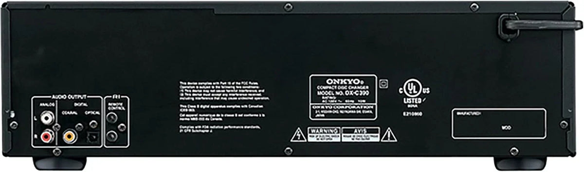Onkyo DXC390 6 Disc CD Changer,Black