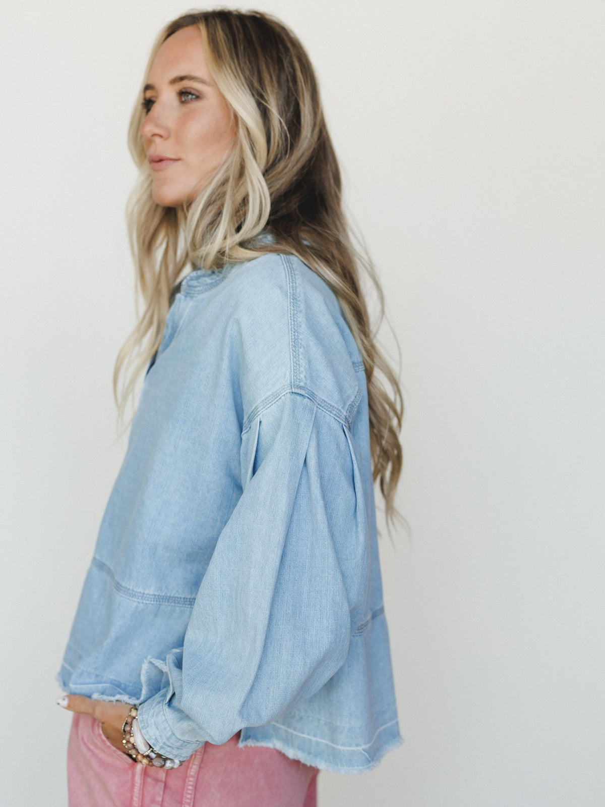 Everyday Denim Top - Light Denim