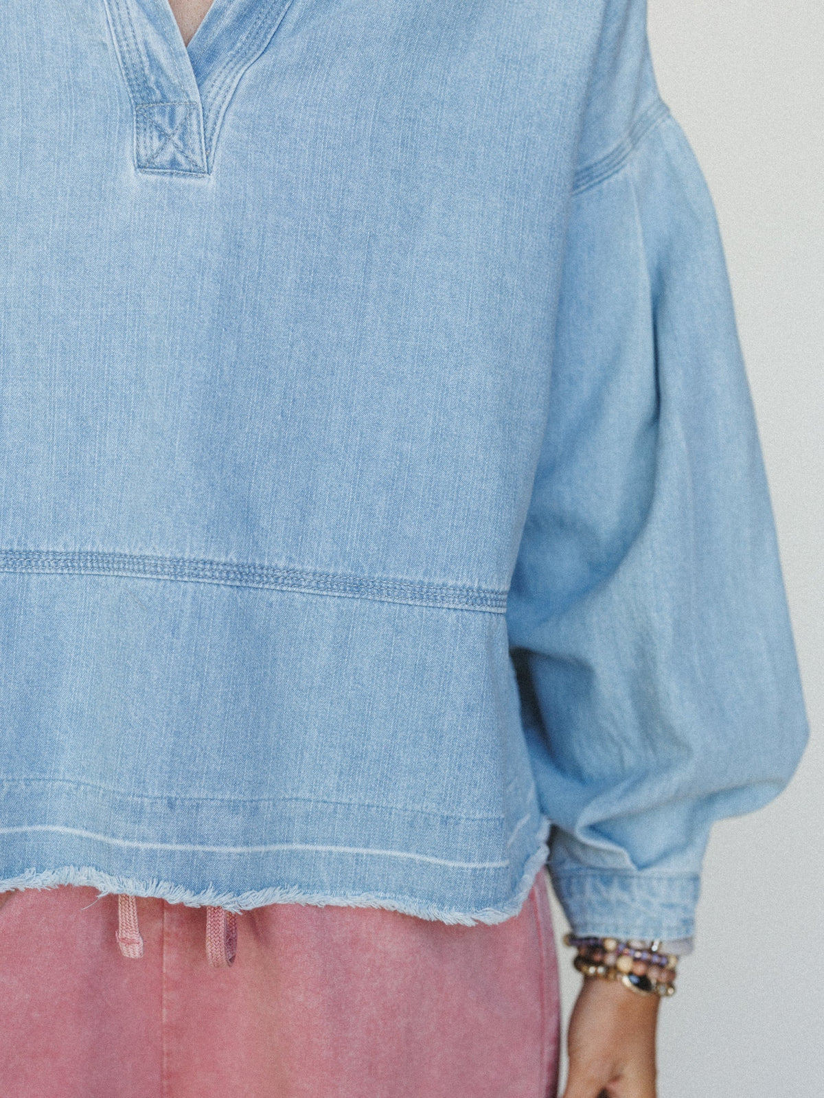 Everyday Denim Top - Light Denim