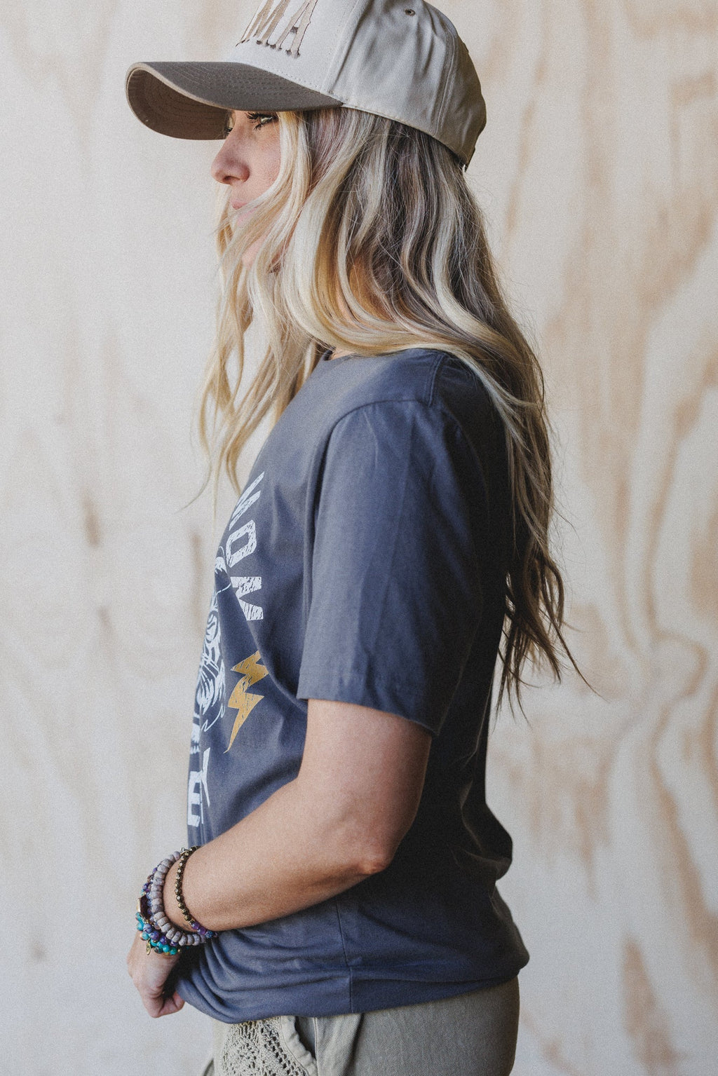 The Nest Rebel Mom Society Tee - Charcoal