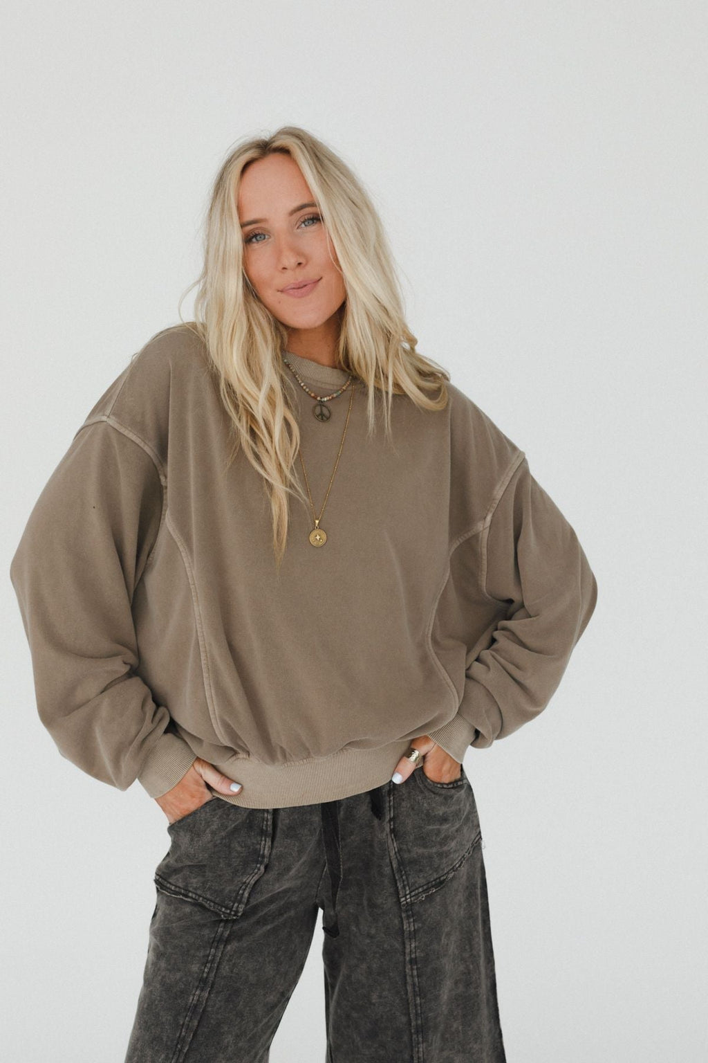 Summit Cozy Pullover - Mocha