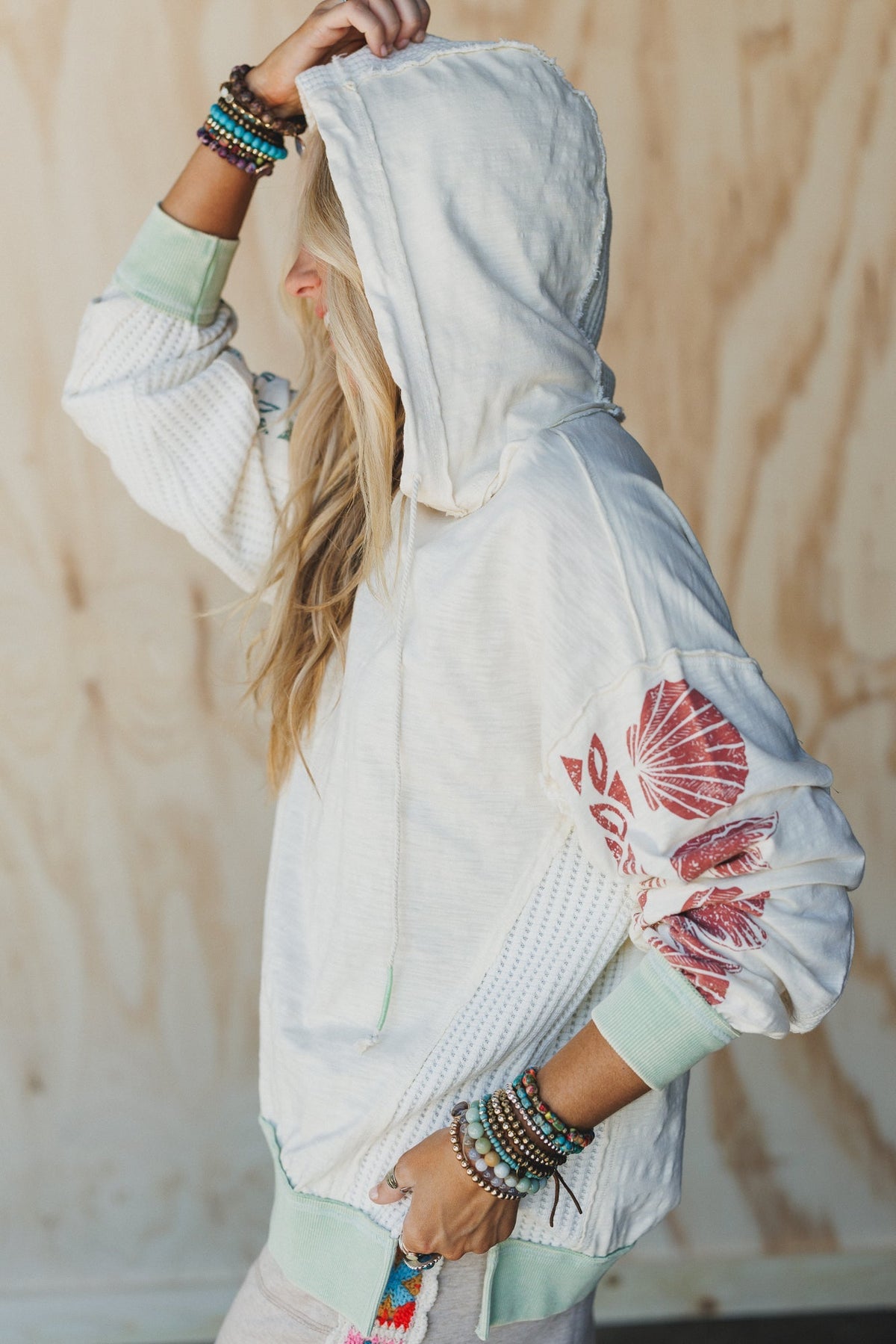 South Beach Sands Hoodie Pullover - Natural