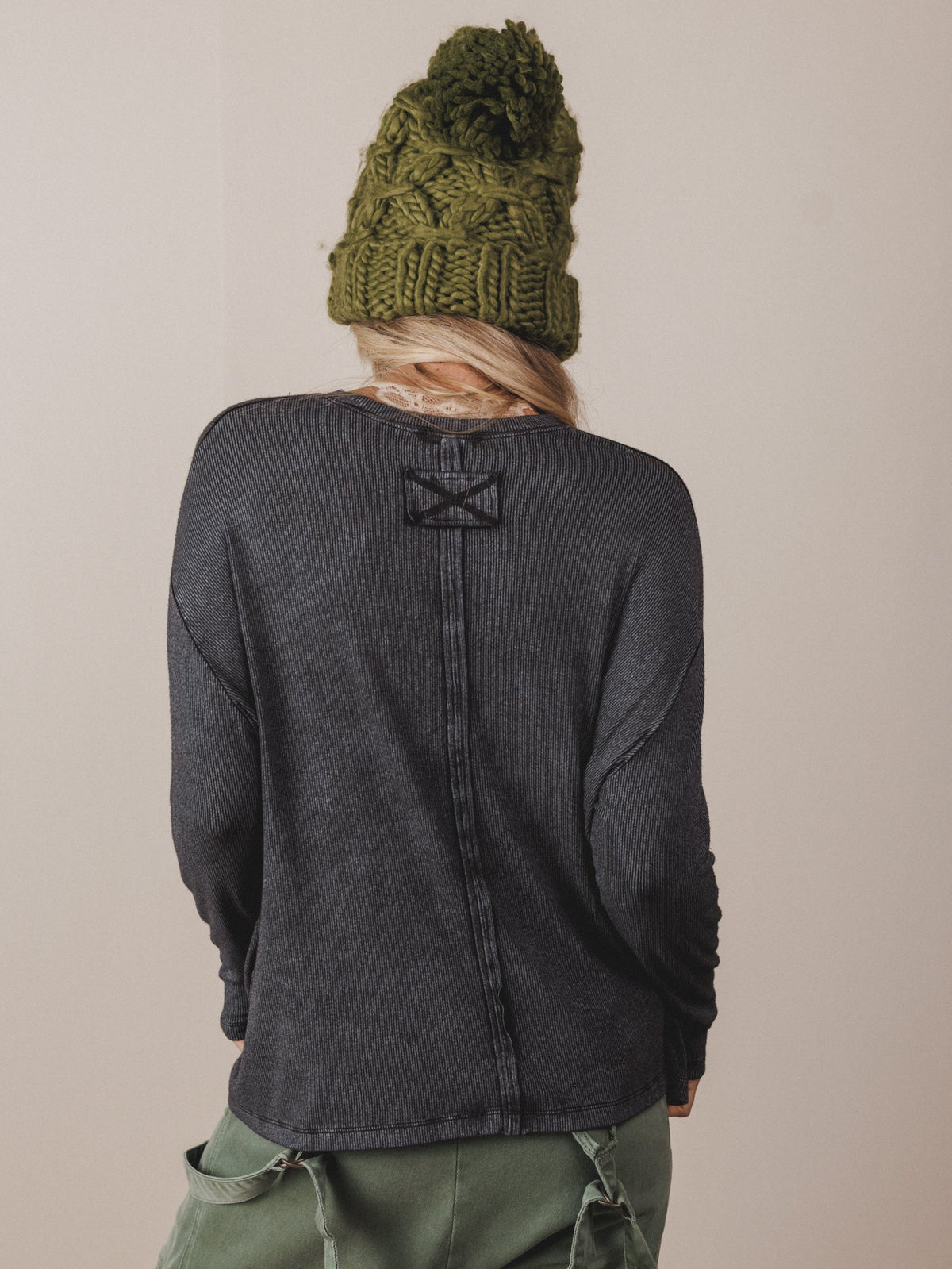 Here To There Pocket Tee - Ash Black