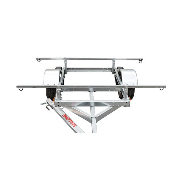 Malone LowMax 2 Kayak Trailer Package, 600 lb Capacity, Galvanized Steel, LED Lights, 70 MPH Rated Tires