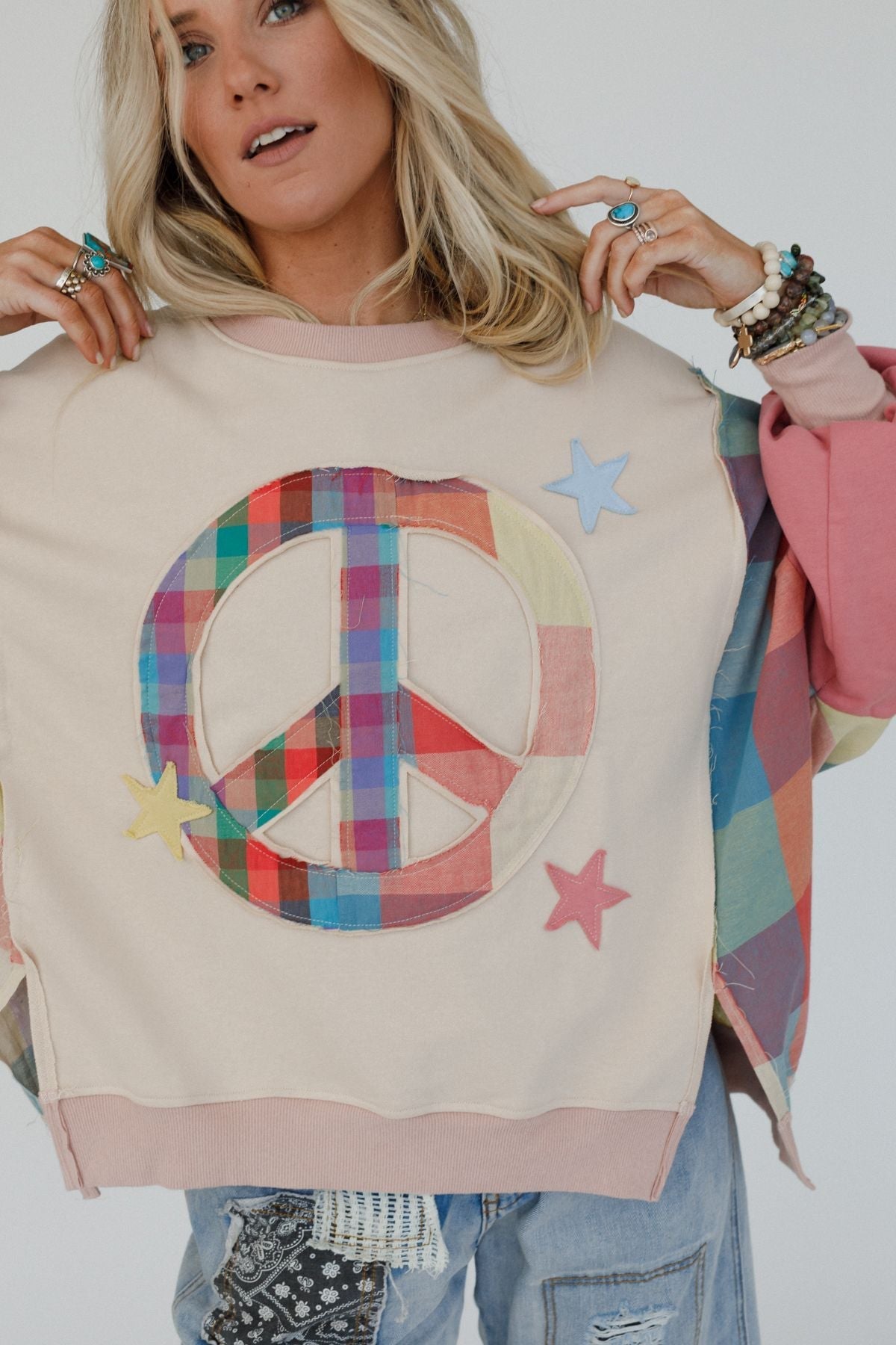 Star Soul Peace Top - Coral