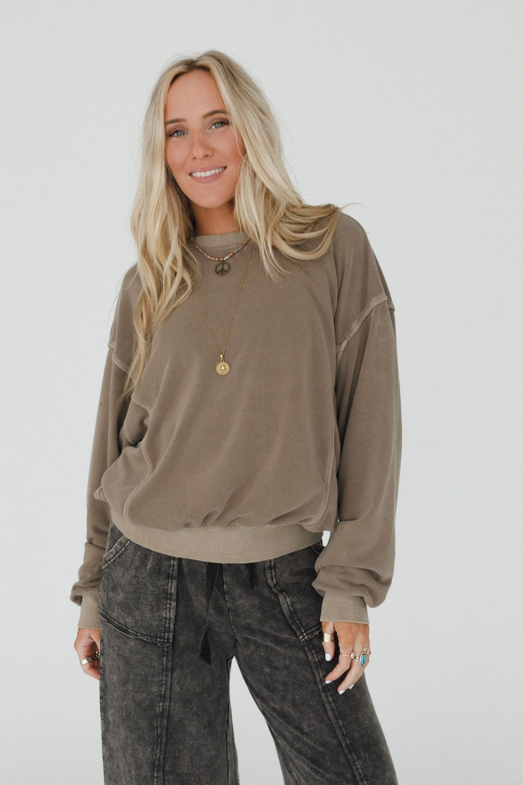 Summit Cozy Pullover - Mocha