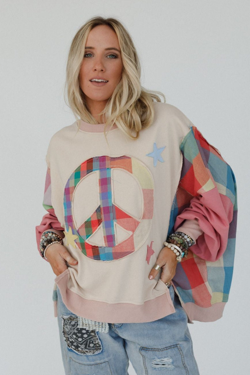 Star Soul Peace Top - Coral